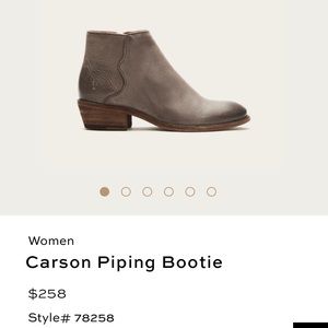 Frye Carson Piping Bootie